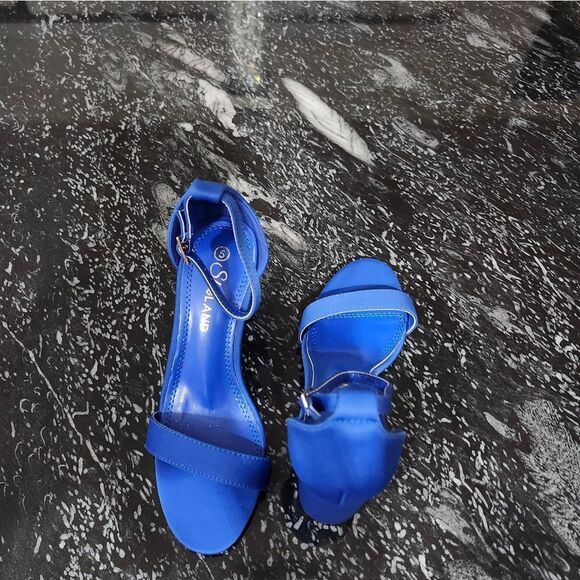 BRAND NEW SHOE LAND MADELINE-WOMENS OPEN TOE ANKLE STRAP CHUNKY BLOCK LOW HEEL - Picture 3 of 16